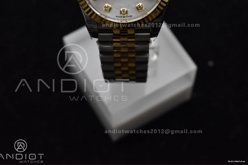 31 Bracelet DateJust GSF Ladies YG Diamond Steel 316L Colorful President On 542 MOP Dial 278271 0521
